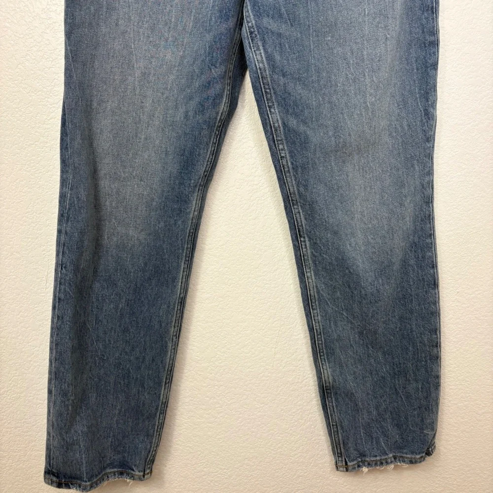 Abercrombie & Fitch Curve Love 90s Straight Ultra High Rise Jeans Blue 29 8R - Picture 6 of 9